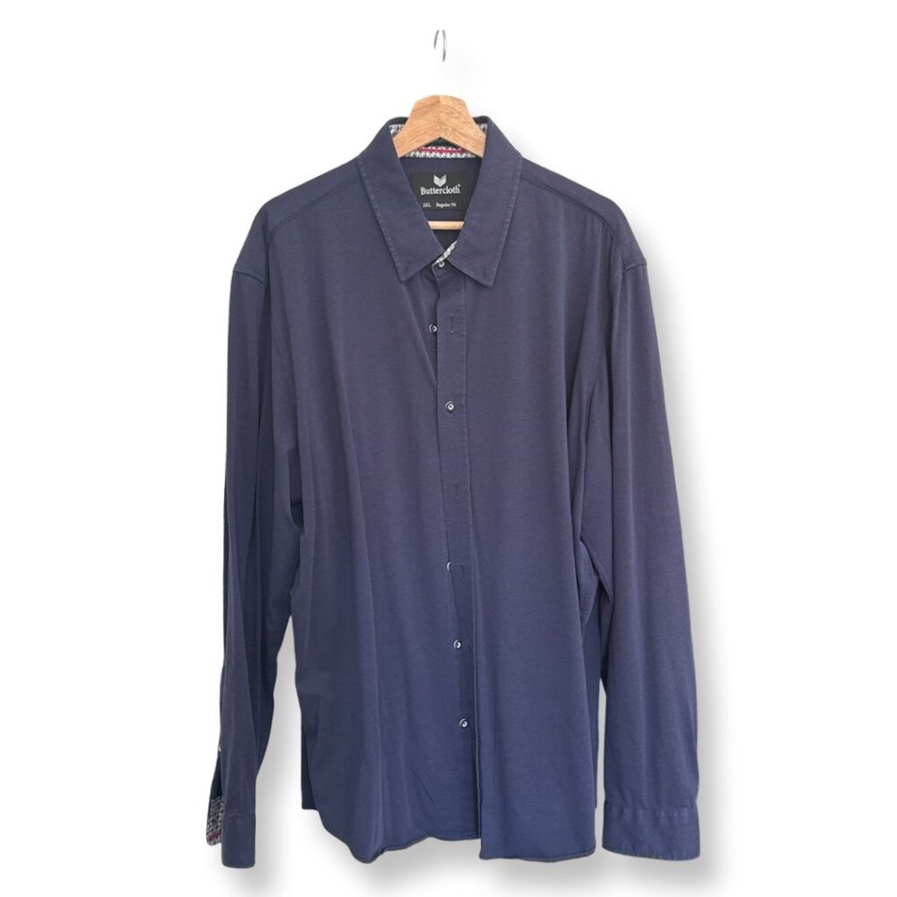 Buttercloth Mens Button Up Shirt, 2XL Regular fit